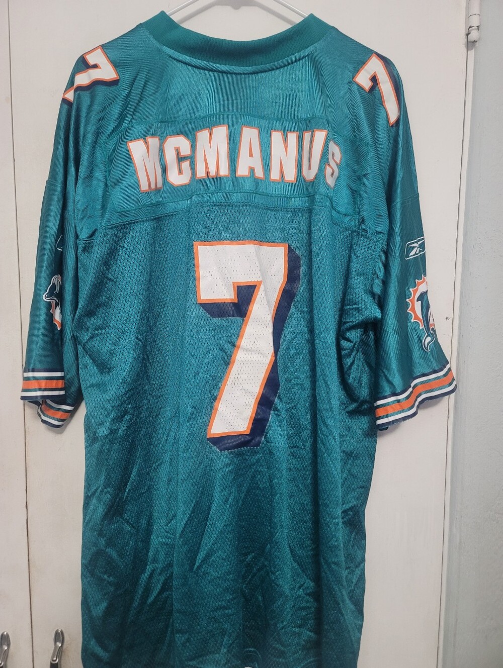 MIAMI DOLPHINS RARE MCMANUS JERSEY 2X NFL - Picture 7 of 8